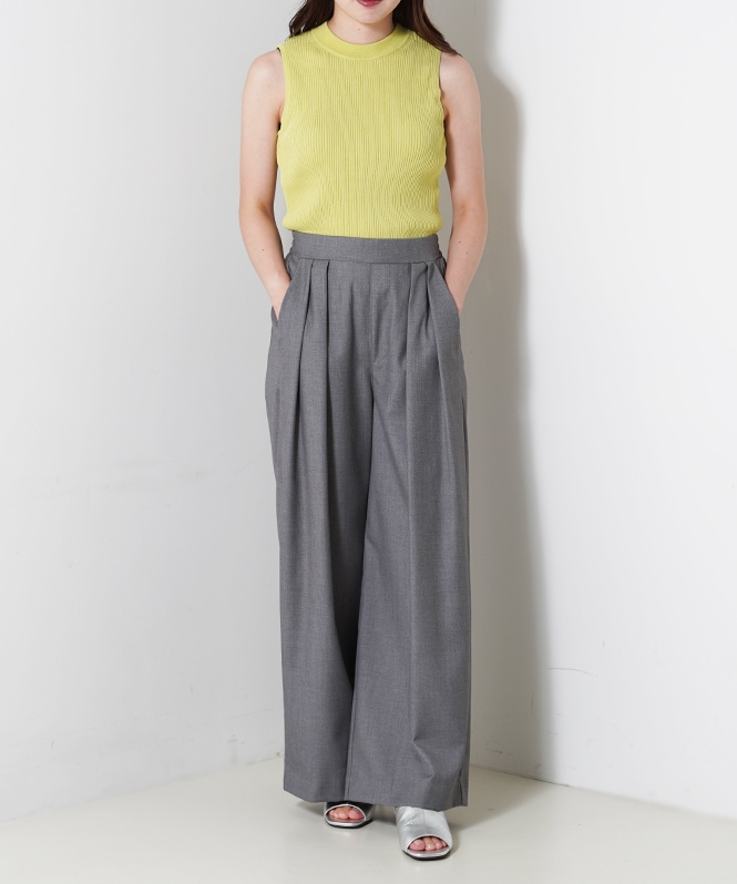 TRハイウェストストレートパンツ