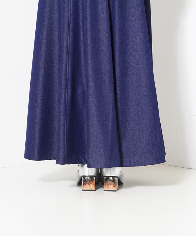 テンセルデニムフレアスカート
