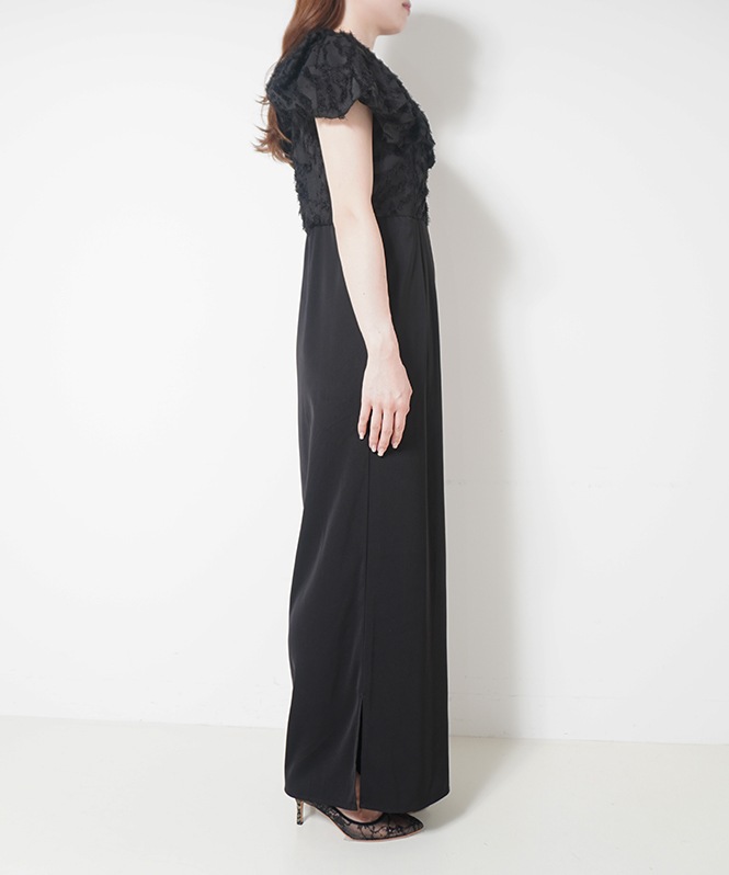 LE'RURE Fringe false collar all in one | DRESS,DRESS