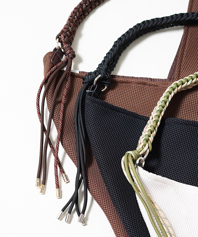 Paracord handle mesh bag