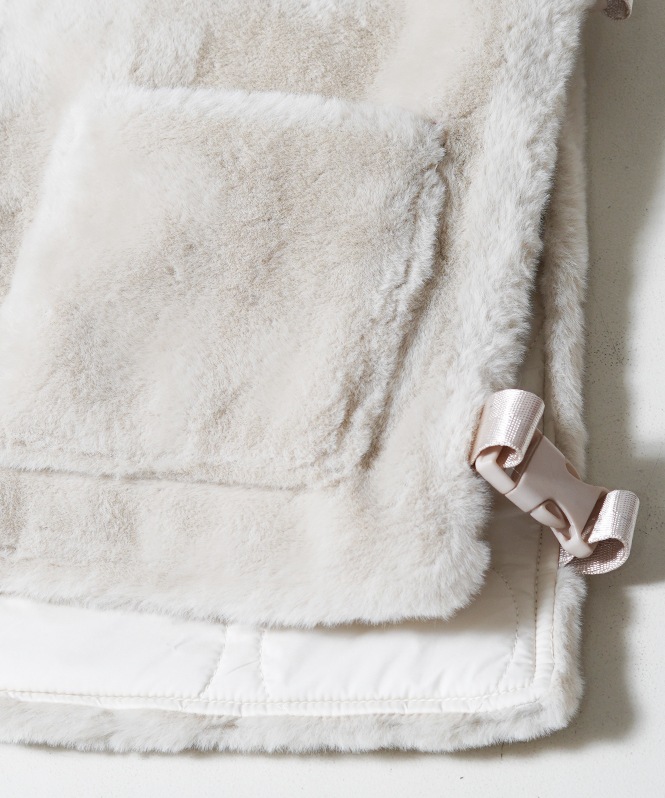 キルティング×ファーリバーシブルベスト