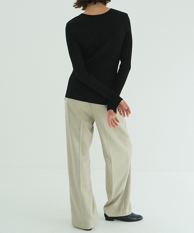 W FACE GOLD BUTTON KNIT TOPS