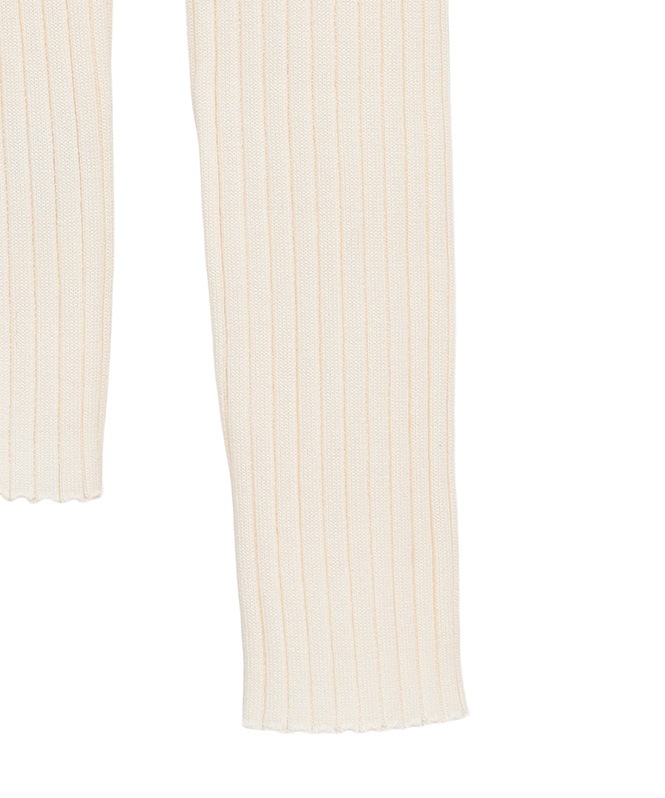 W FACE GOLD BUTTON KNIT TOPS