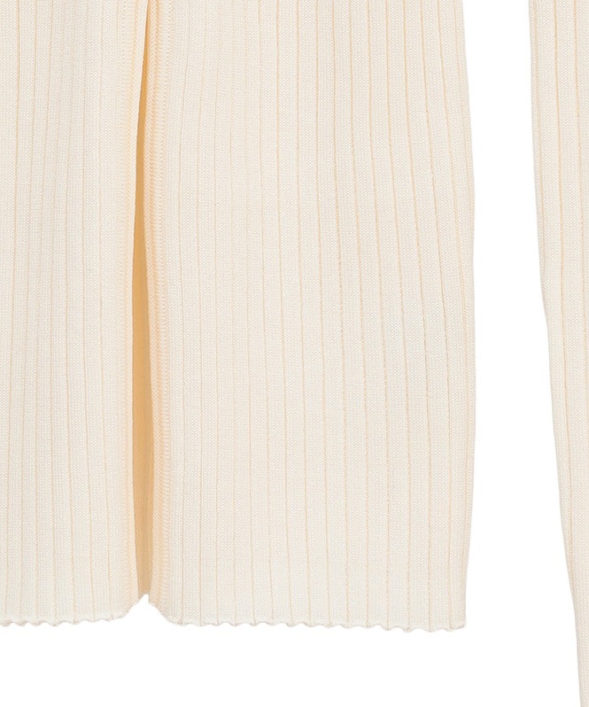 W FACE GOLD BUTTON KNIT TOPS