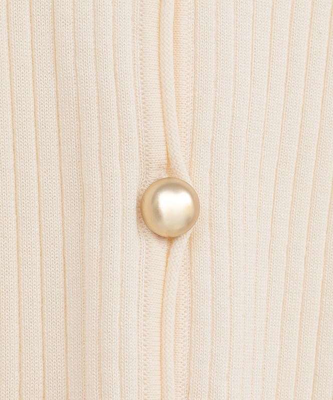 W FACE GOLD BUTTON KNIT TOPS