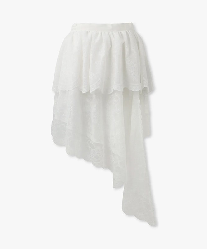 アシメレーススカート