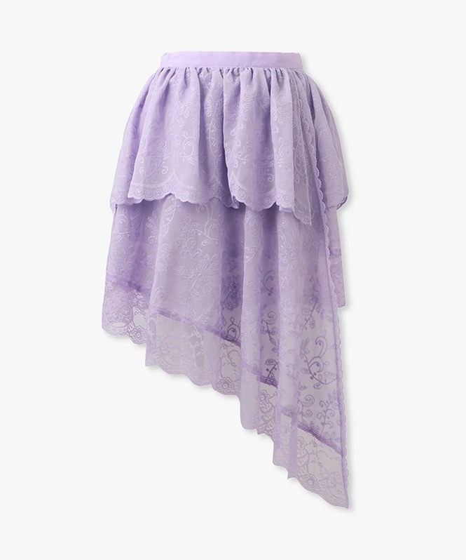 アシメレーススカート