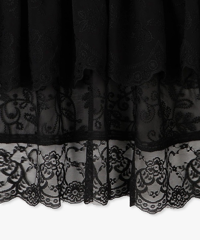 アシメレーススカート