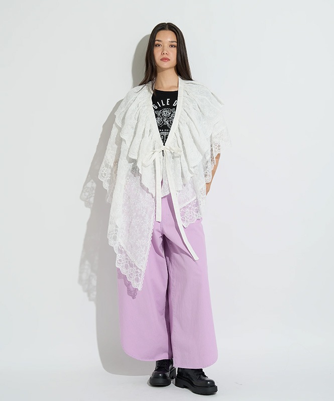 アシメレーススカート