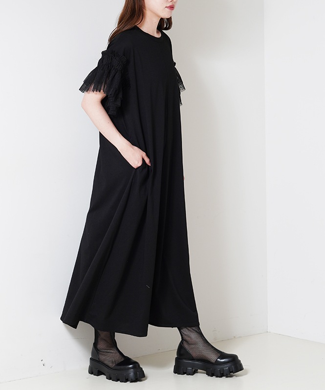 値段が激安 sleeve Mesh DONNA TORRAZZO maxi ONEPIECE,デイリー | OP ジャケット・アウター