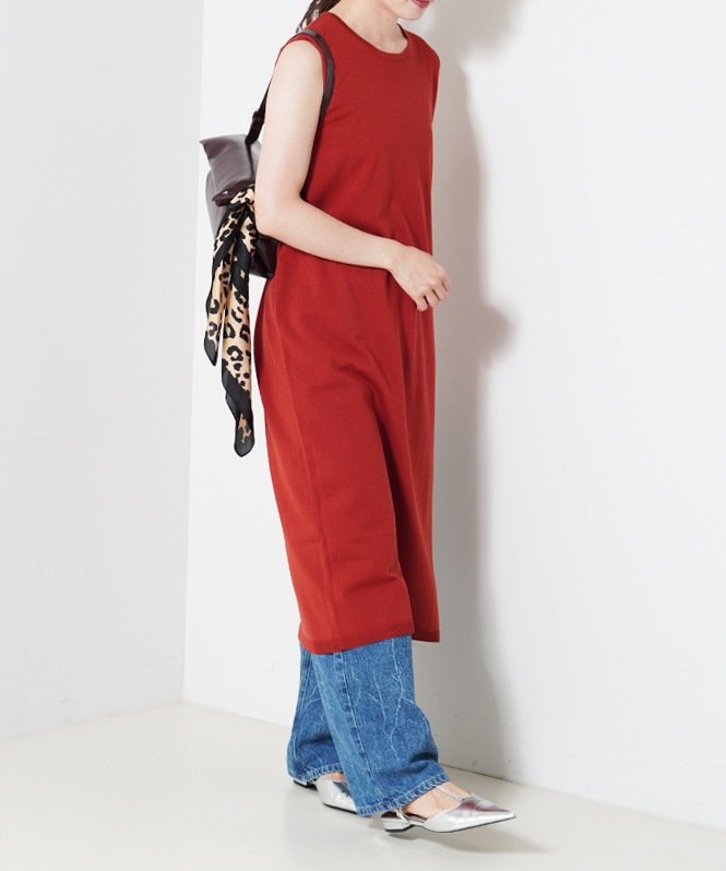 ロングスリットニットPO