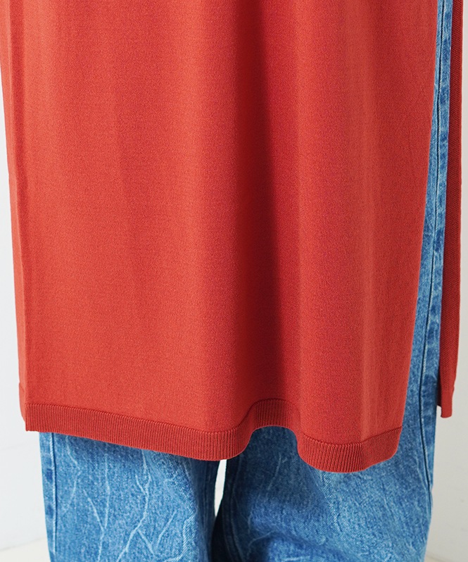 ロングスリットニットPO