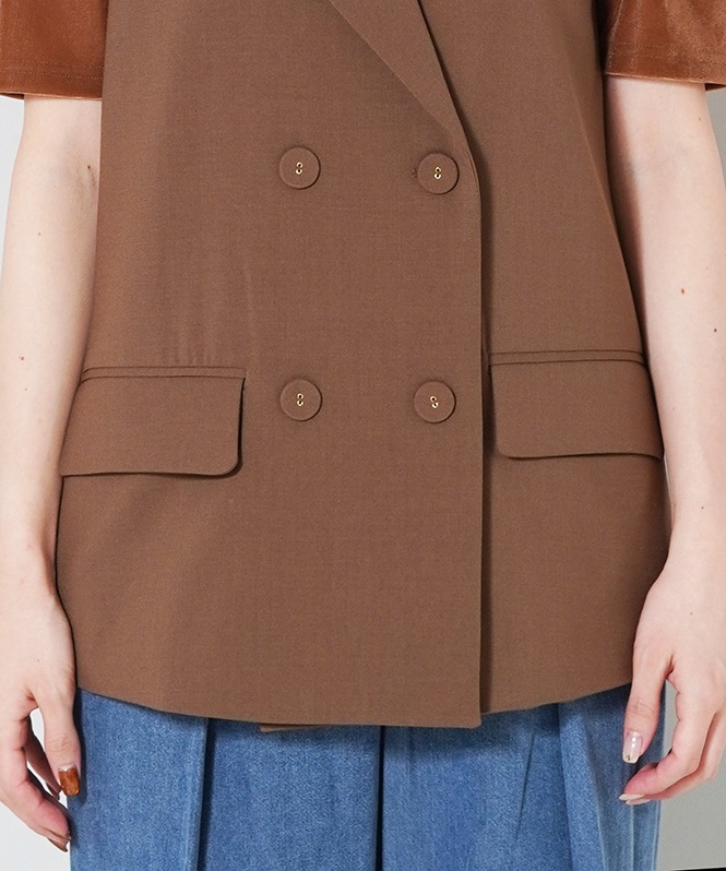 フリルショルダージレ | OUTER,ジレ | ROOM903 online