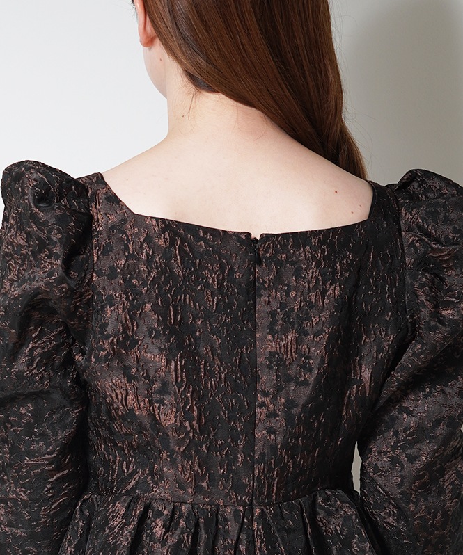 edge ribbon setup dress
