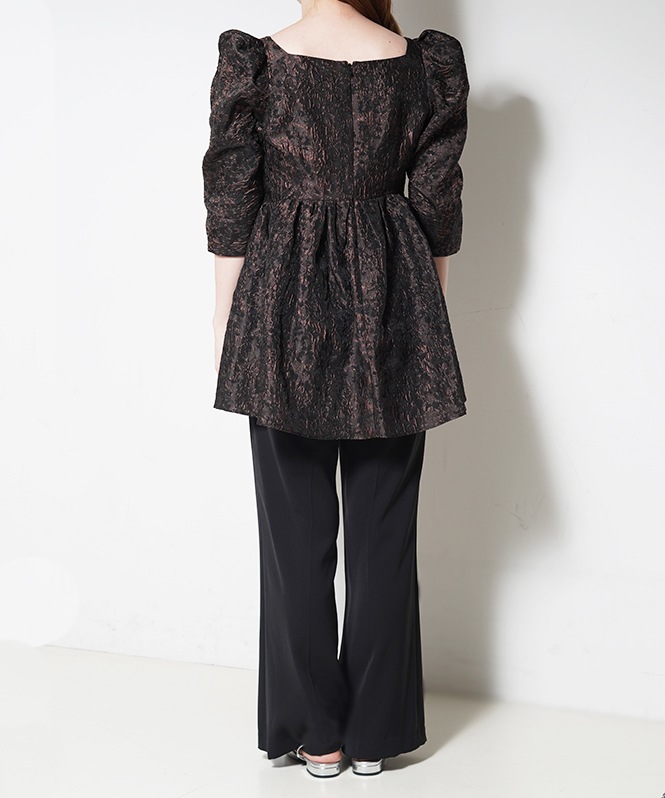 edge ribbon setup dress