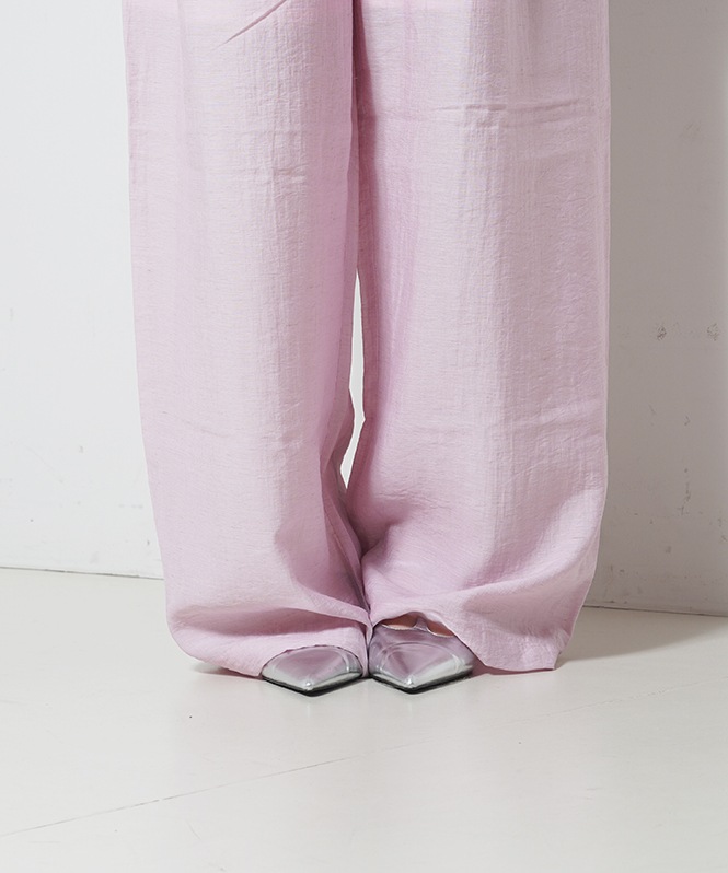 Linen Blend Tuck Wide PT | PANTS,ワイドパンツ | ROOM903 online