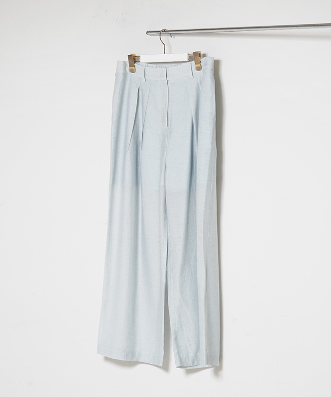 Linen Blend Tuck Wide PT | PANTS,ワイドパンツ | ROOM903 online