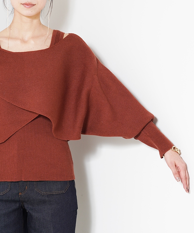 アシメケープタンクニットセット | ALL ITEMS | ROOM903 online