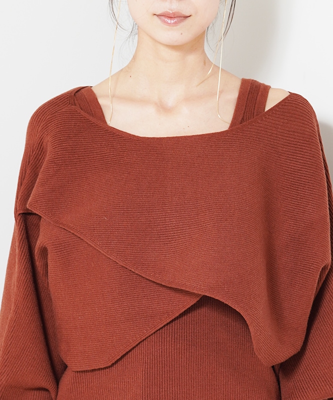 アシメケープタンクニットセット | ALL ITEMS | ROOM903 online