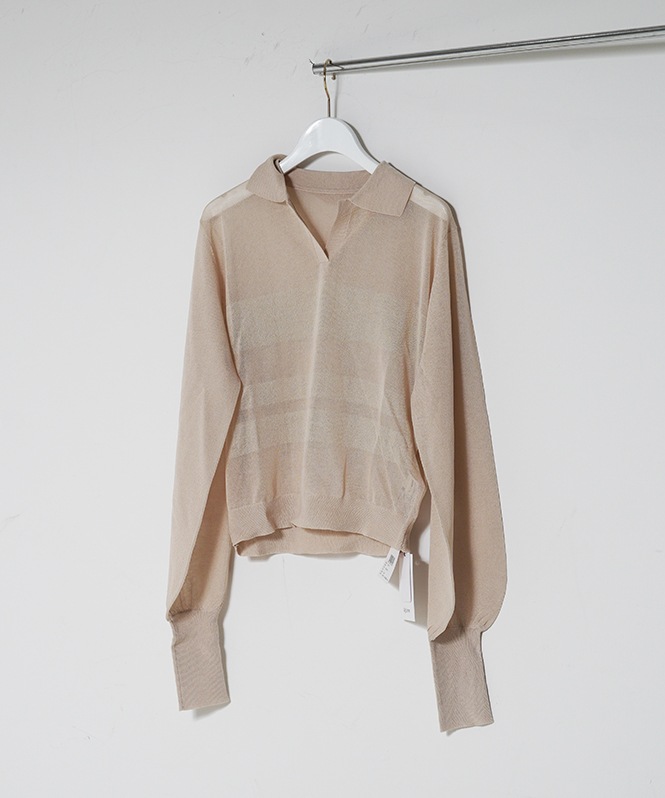 ラメ×ボーダーニット