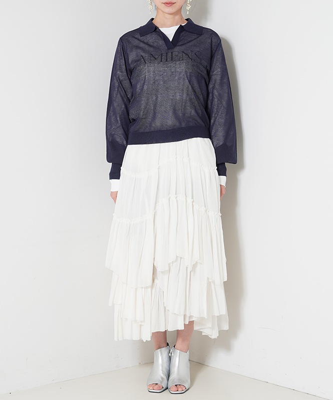 ラメ×ボーダーニット