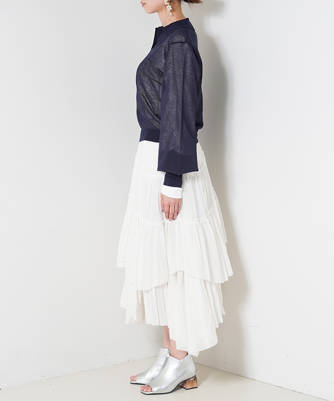 ラメ×ボーダーニット