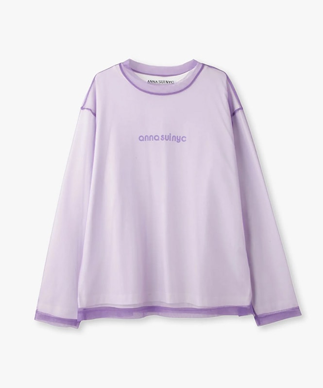 メッシュレイヤードロングTシャツ