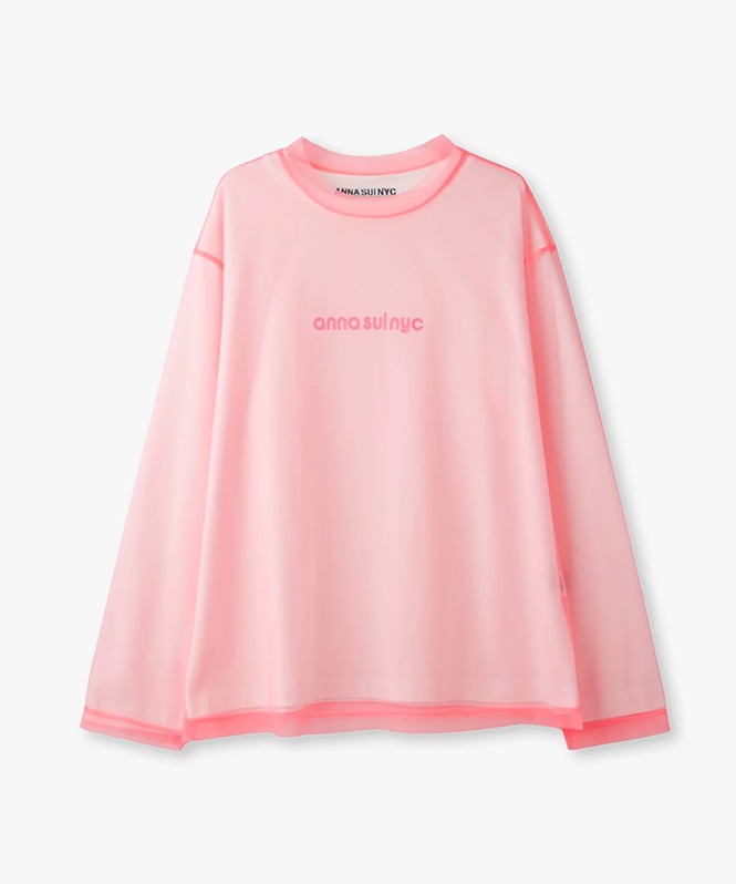 メッシュレイヤードロングTシャツ