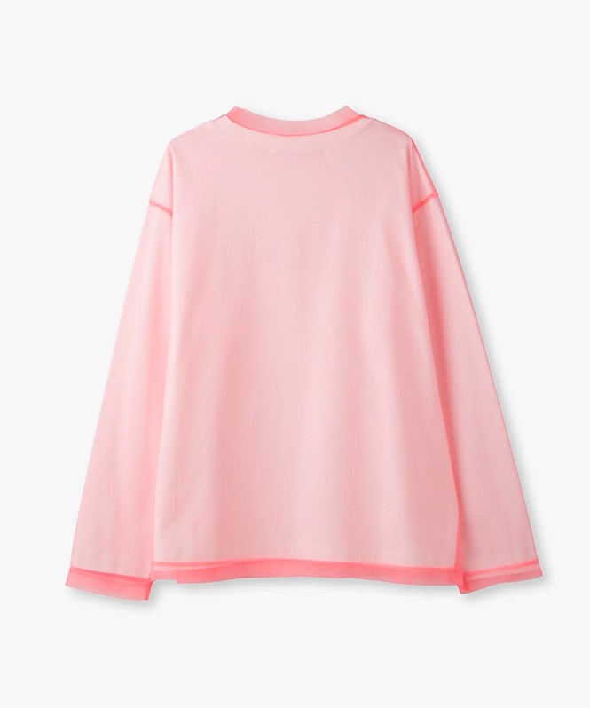 メッシュレイヤードロングTシャツ