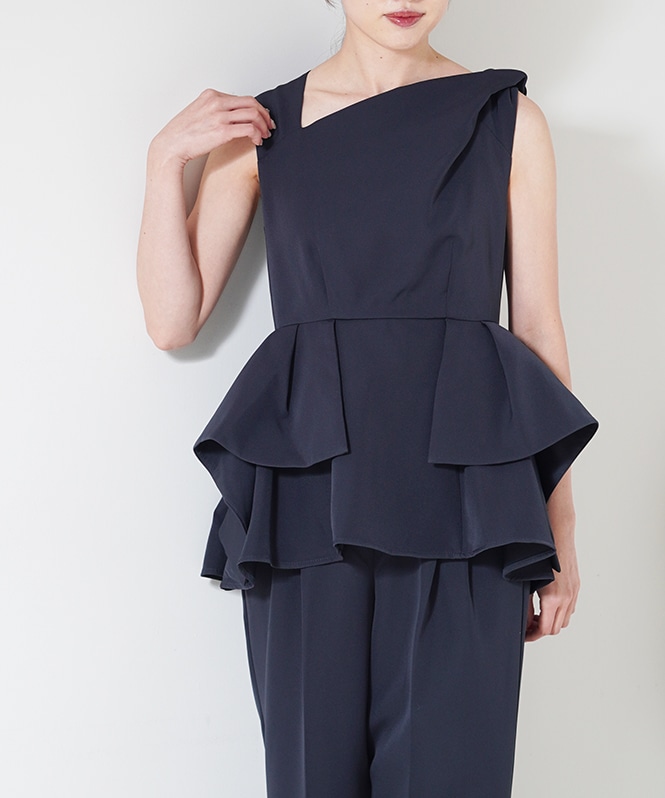 Twist neck peplum set up | ALL ITEM | ROOM903 online