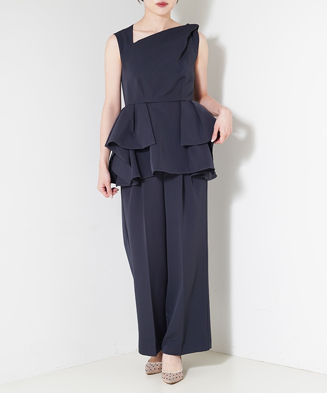 リルアー　もも Twist neck peplum set up | ALL ITEM | ROOM903 online