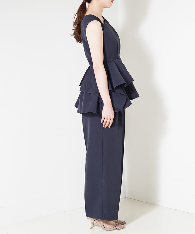 トップス pedestal set up M Twist neck peplum set up | ALL ITEM | ROOM903 online
