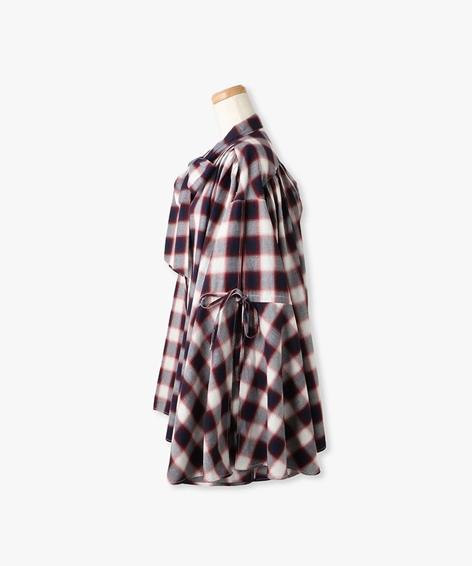 4WAYチェックブラウス