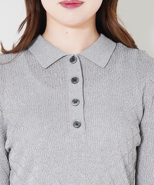Polo Collar Knit Top | ALL ITEM | ROOM903 online
