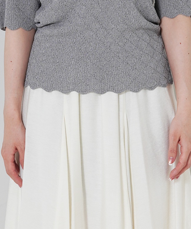 Polo Collar Knit Top