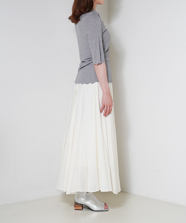 Polo Collar Knit Top