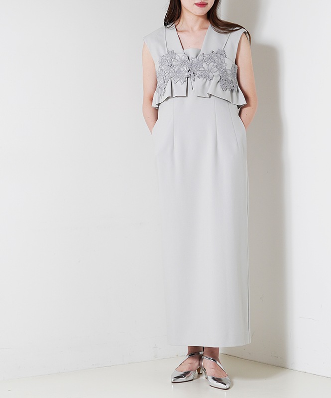 セール】V line jacquard dress / V line ジャガードドレス 結婚