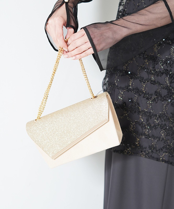 Glitter & Suede touch bag