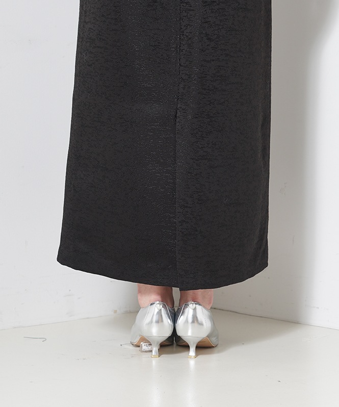 Wavy frill bustier jaguard dress | DRESS,DRESS | ROOM903 online