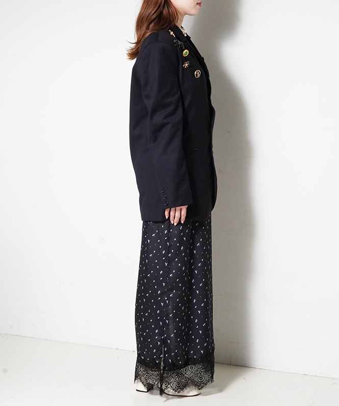 Rowen Brooch Sreasted Blazer