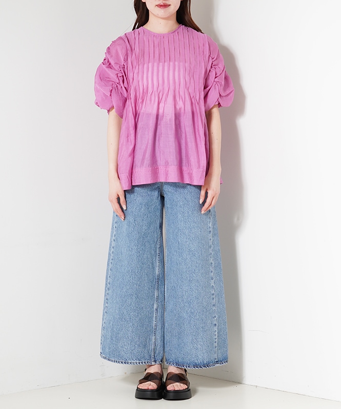 TORRAZZO DONNA】タックフリルブラウス｜ファッション通販の