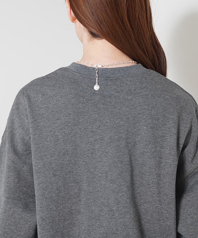 ネコ刺繍スウェット