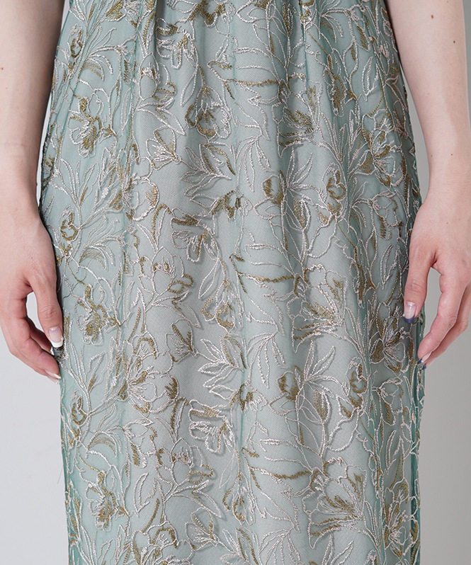 フラフィースリーブペンシルドレス