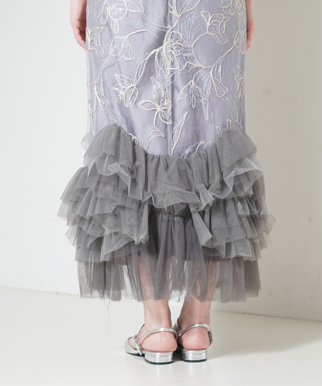 Embroidery frill Set Dress | ONEPIECE,ドレス | ROOM903 online