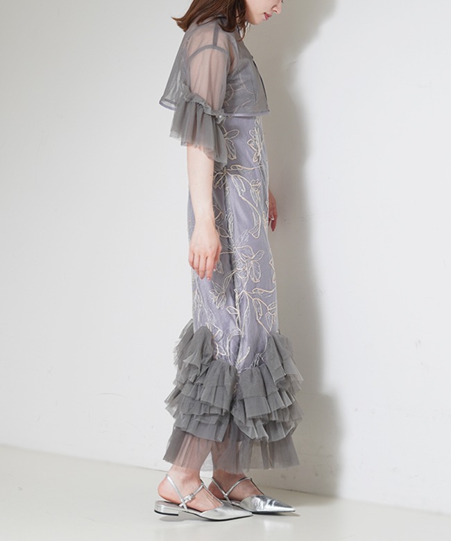 Embroidery frill Set Dress | ONEPIECE,ドレス | ROOM903 online