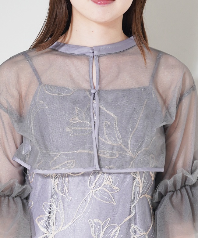 Embroidery frill Set Dress | ONEPIECE,ドレス | ROOM903 online