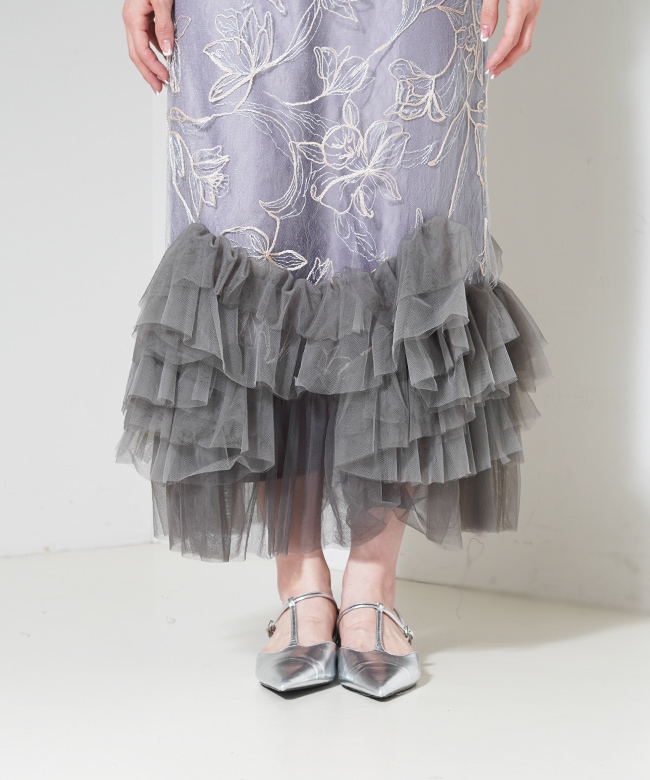 Embroidery frill Set Dress | ONEPIECE,ドレス | ROOM903 online