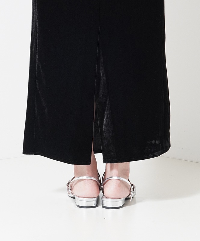 drape velour dress(dot) | DRESS,DRESS | ROOM903 online