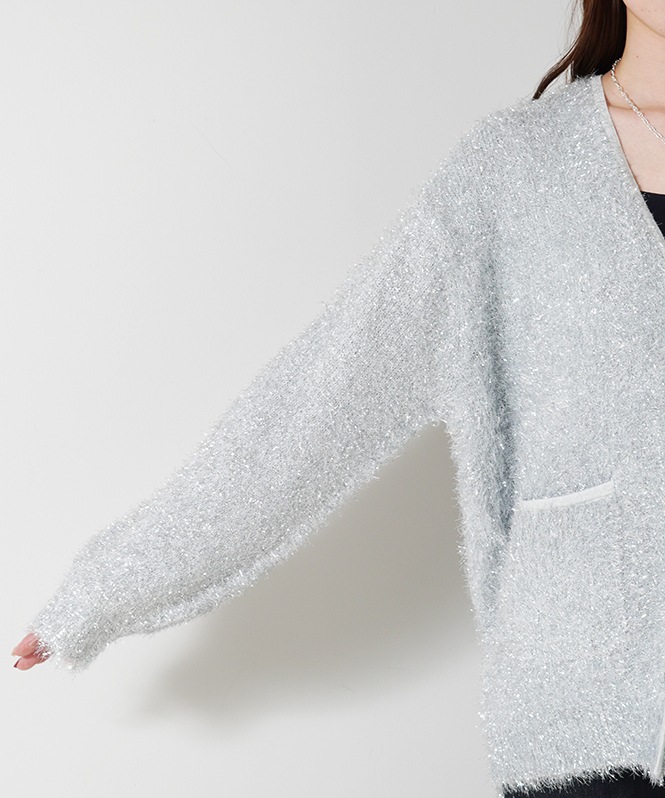 きらきらラメカーディガン