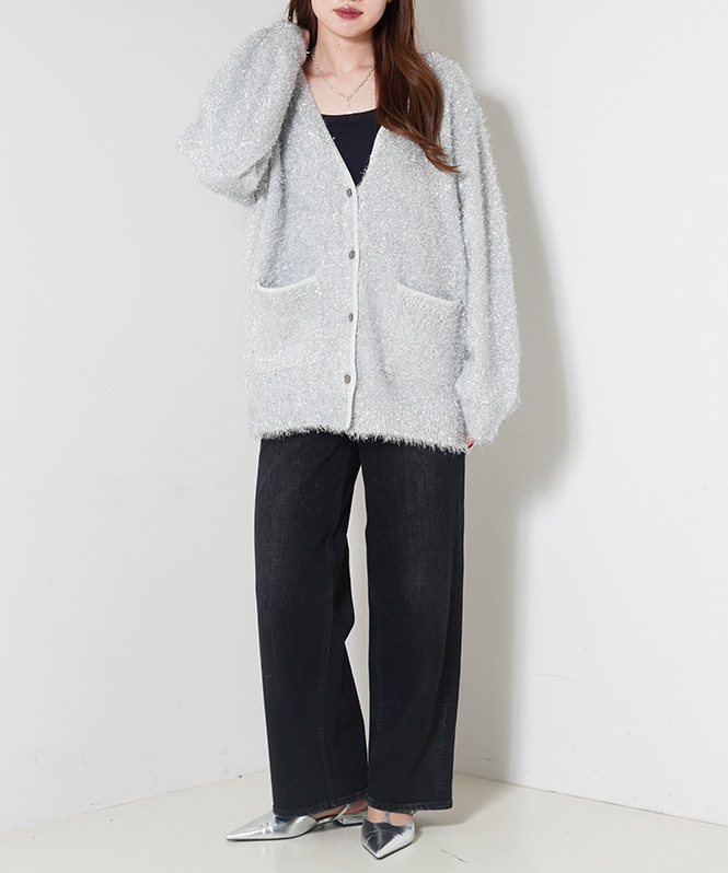 きらきらラメカーディガン